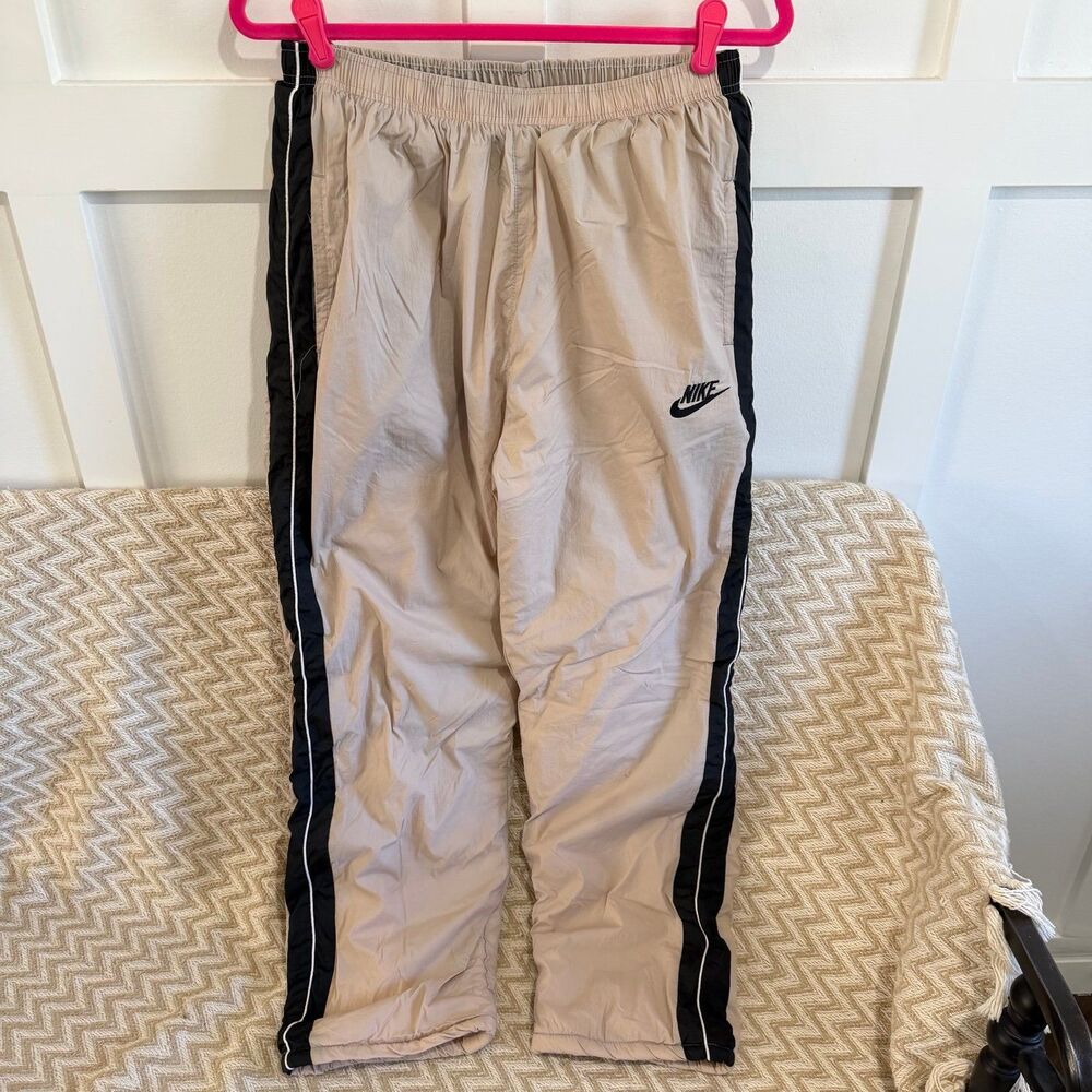 Vintage Nike Sherpa Lined Windbreaker Athletic Pants